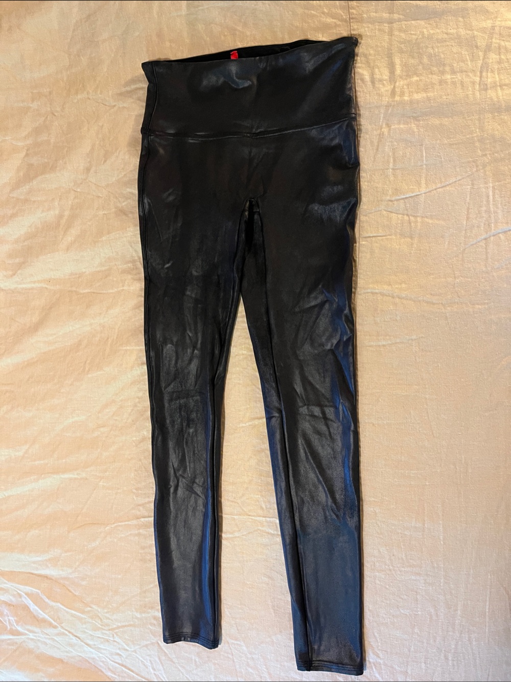 Spanx High-Waist Black Faux Leather Leggings